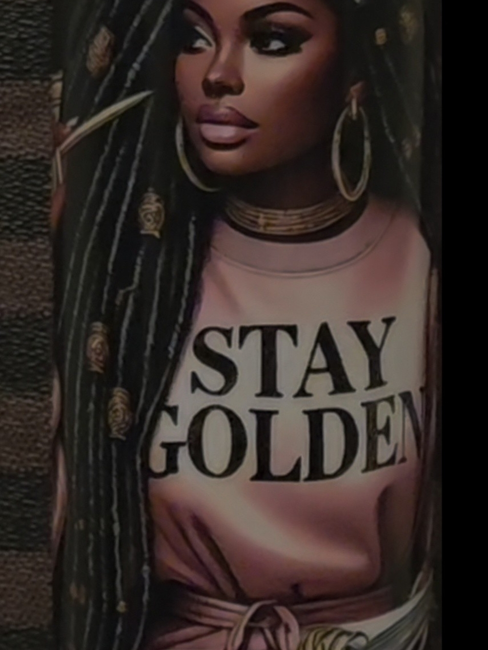 Stay Golden 20oz Tumbler - Pink & Black